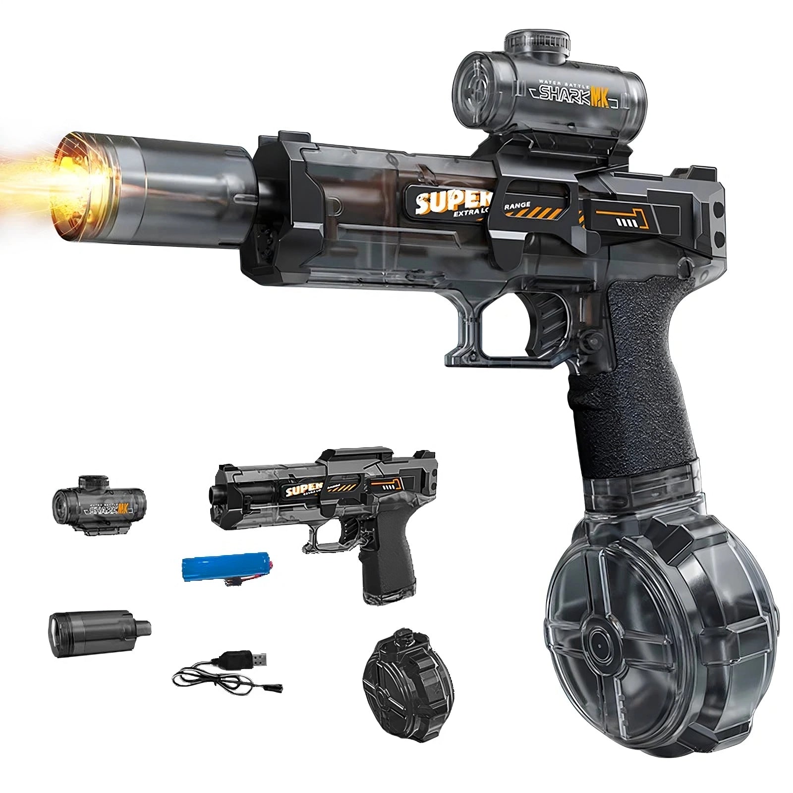 Lunas™ Glow LED Water Gun – Fun lumineux garanti – Éclatez-vous avec style, même dans le noir !