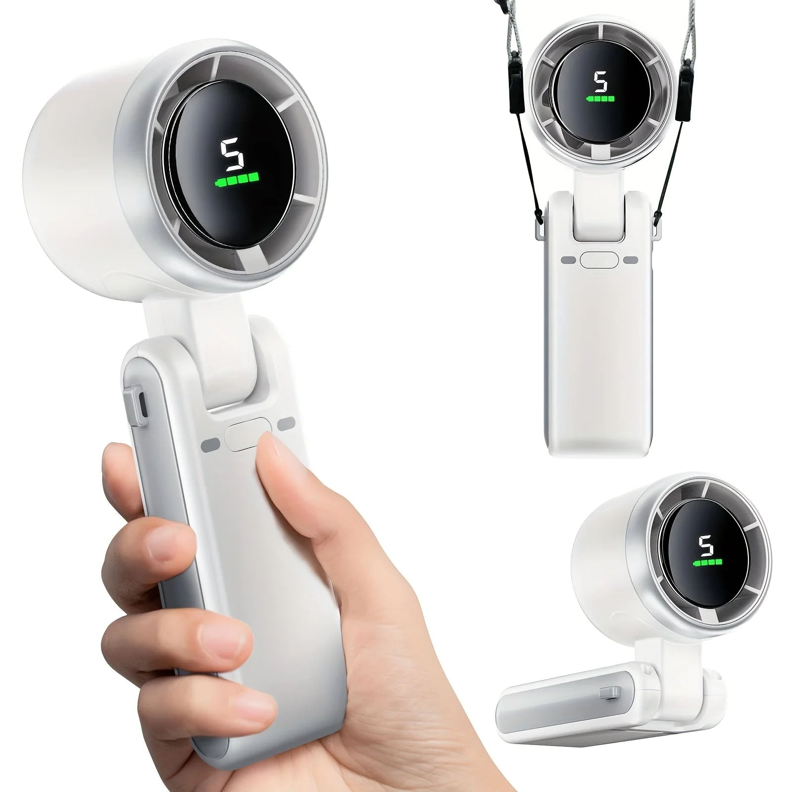 Lunas™ Handheld Turbo Fan – Puissance fraîcheur dans votre main