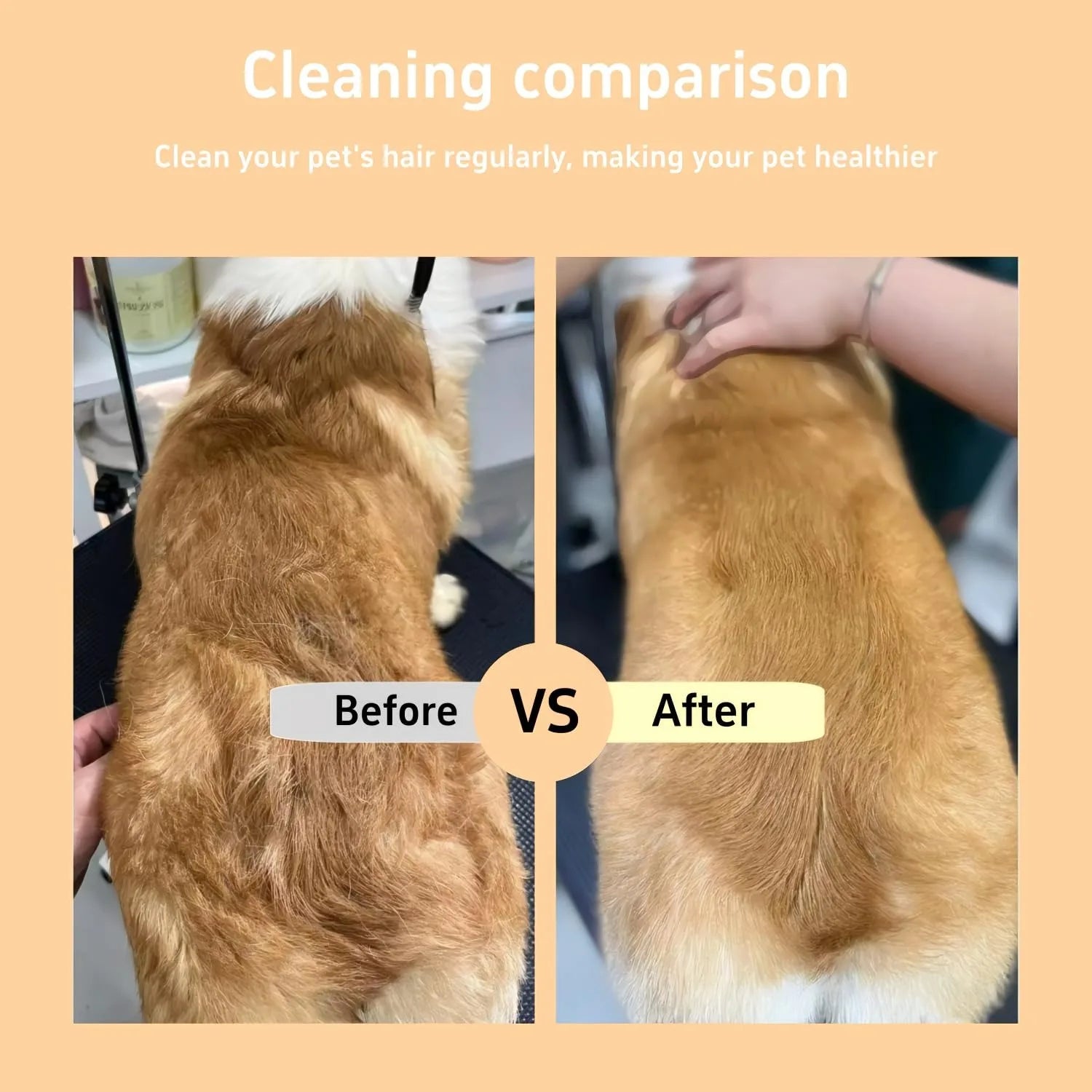Lunas™ Pet Hair & Flea Comb – Le soin malin pour un pelage sain