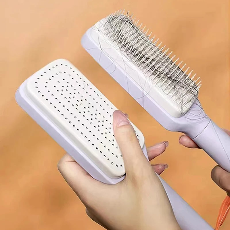 Lunas™ FurEase – Brosse autonettoyante pour chiens & chats