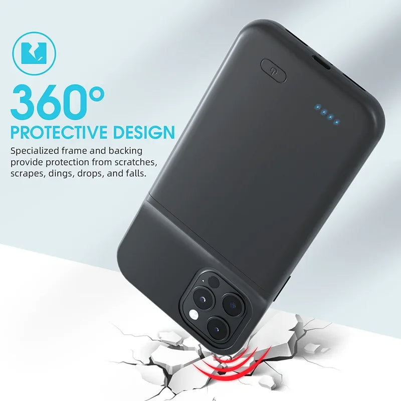 Lunas™ Battery Case – Protégez & rechargez votre iPhone partout