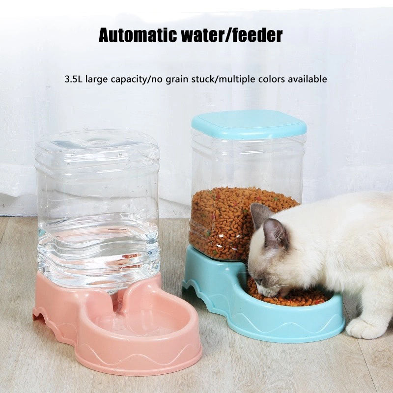 Lunas™ Distributeur Automatique Nourriture & Eau pour animaux