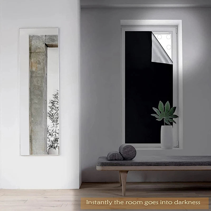 Lunas™ Self-Adhesive Pleated Blackout Blinds – Obscurité instantanée, confort absolu