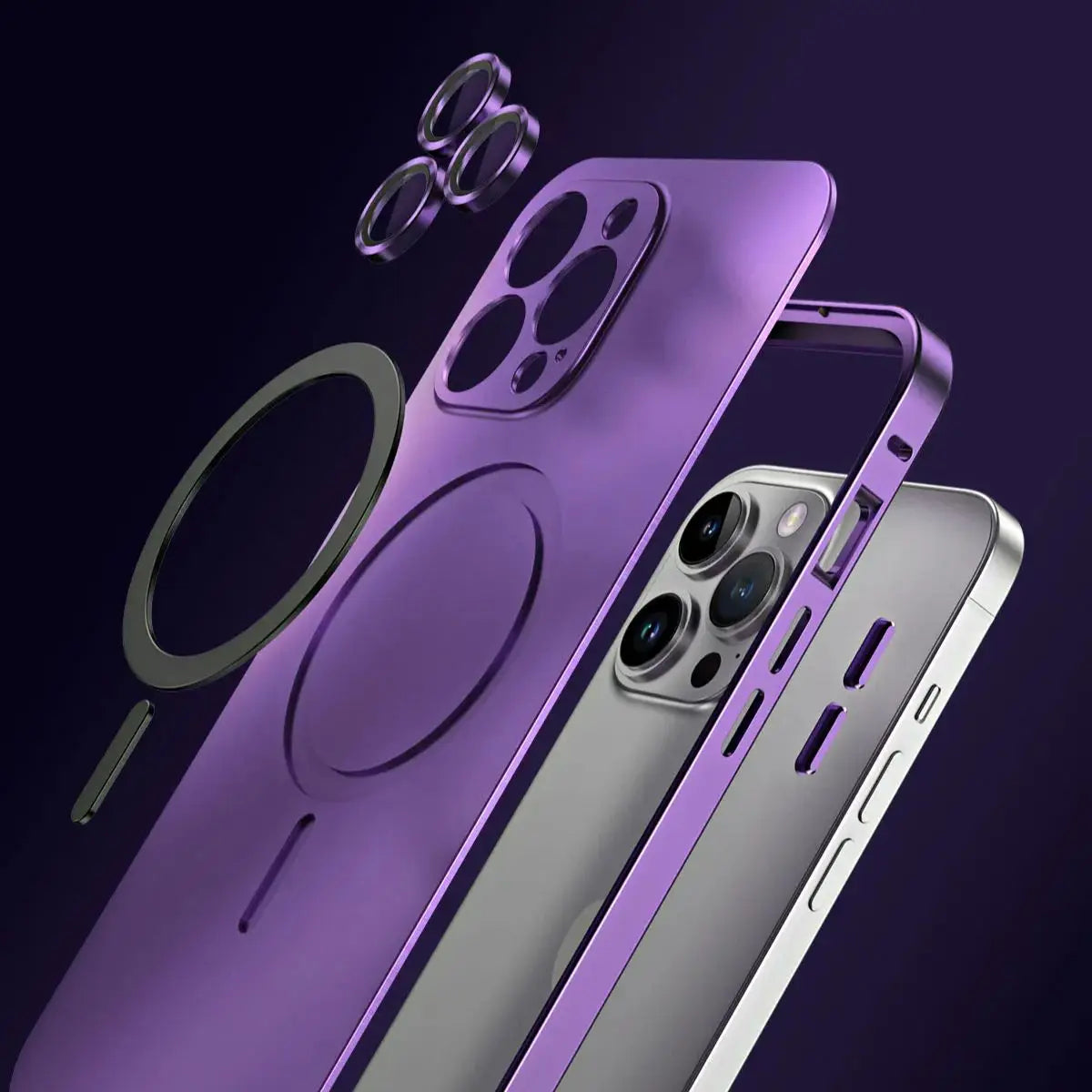 Lunas™ Full Body Metal Case – Protection ultime pour iPhone