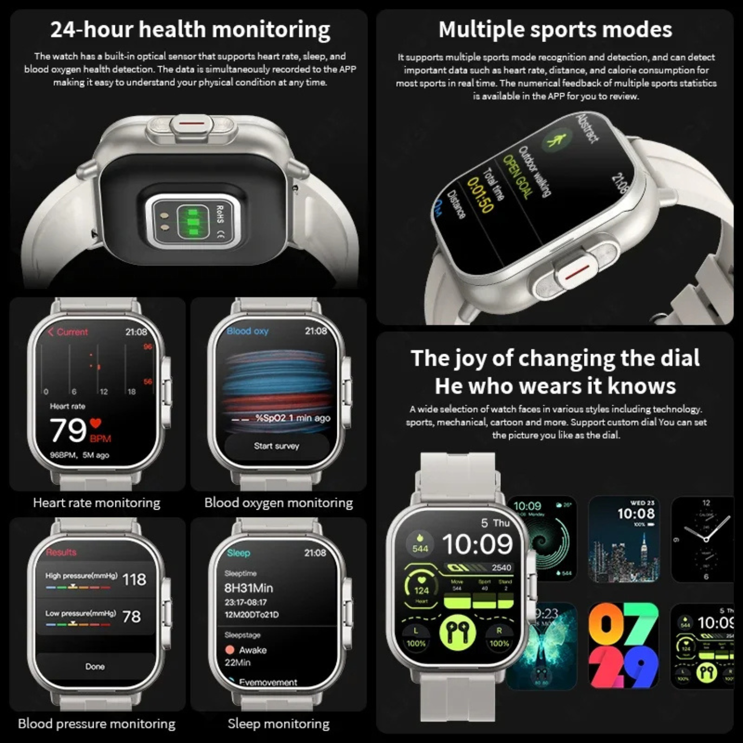 Lunas™ SmartPack – Montre intelligente + Écouteurs intégrés