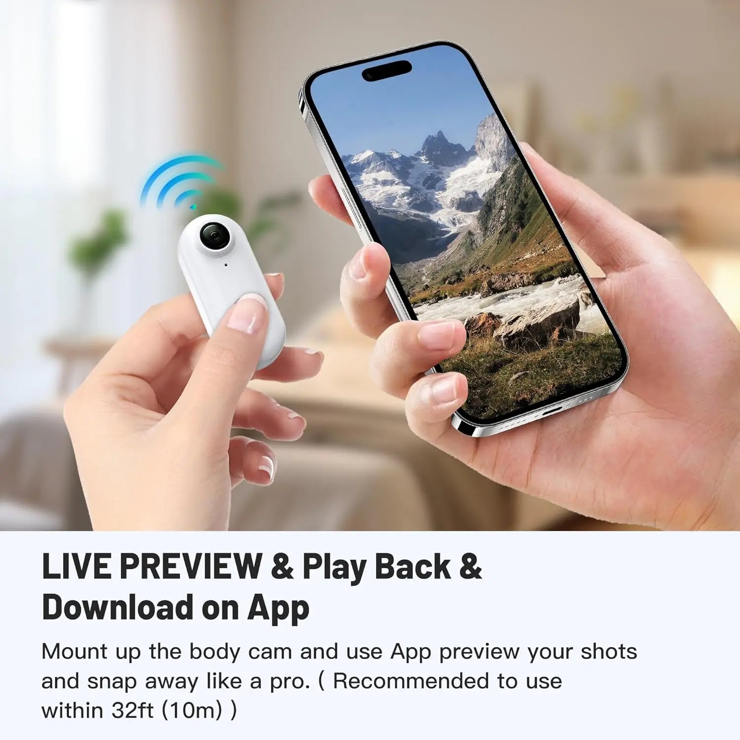 Lunas™ POVCam – Capturez ce que vous vivez, mains libres