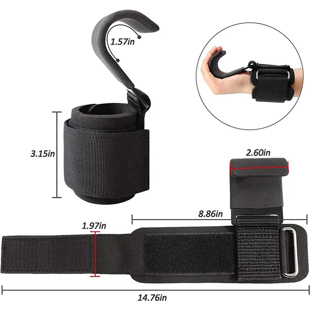 Lunas™ PowerHooks – Crochets de levage pro avec maintien poignet