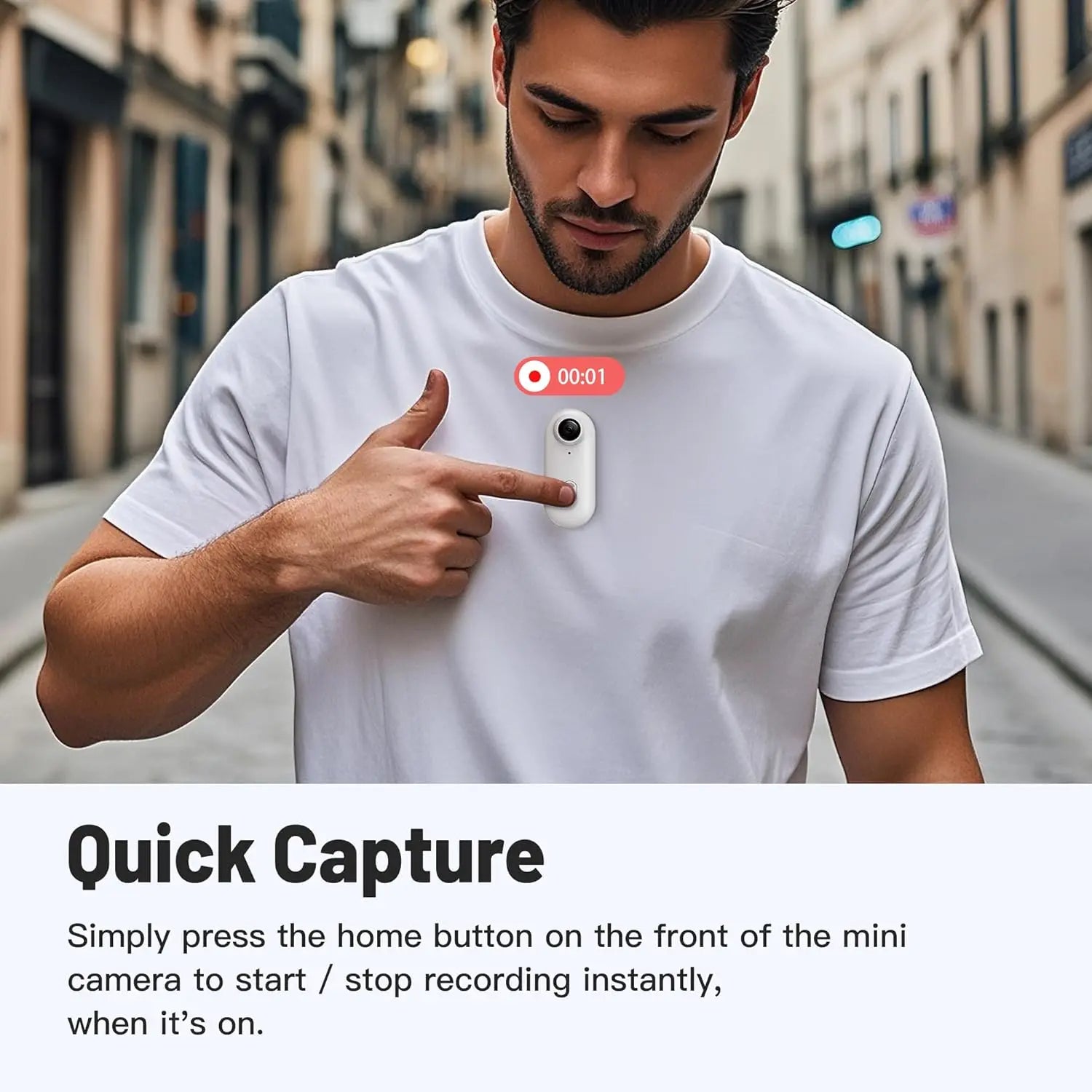 Lunas™ POVCam – Capturez ce que vous vivez, mains libres