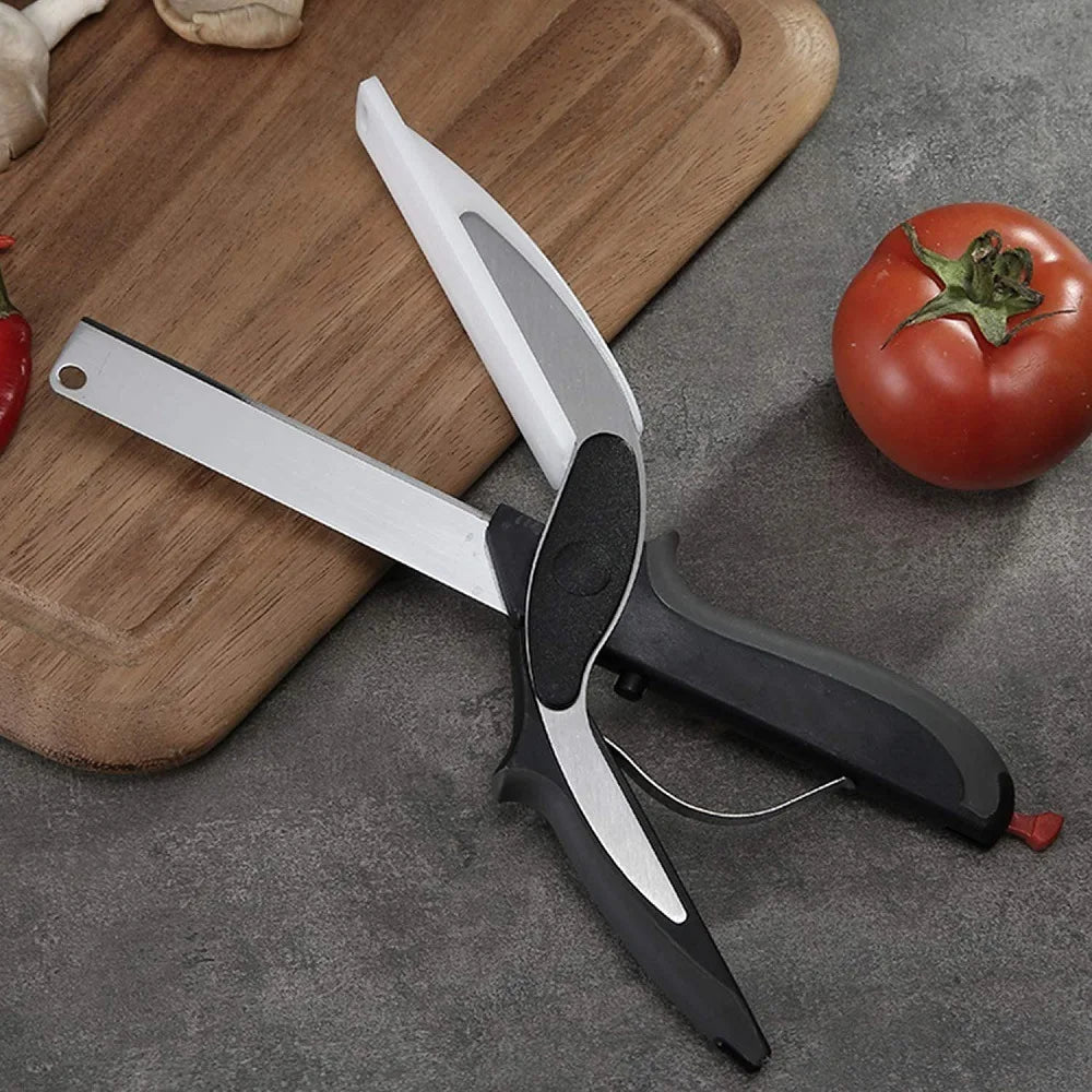 Lunas™ ChopScissors – Ciseaux de Cuisine 2-en-1 avec Planche Intégrée
