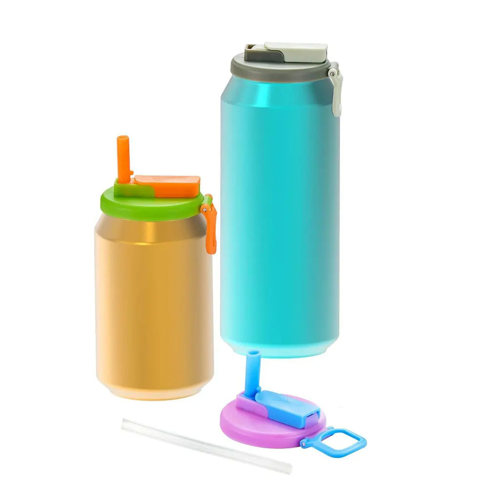 Lunas™ Bubble Cap – Couvercle pour canette avec paille réutilisable