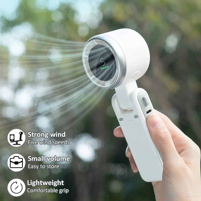 Lunas™ Handheld Turbo Fan – Puissance fraîcheur dans votre main