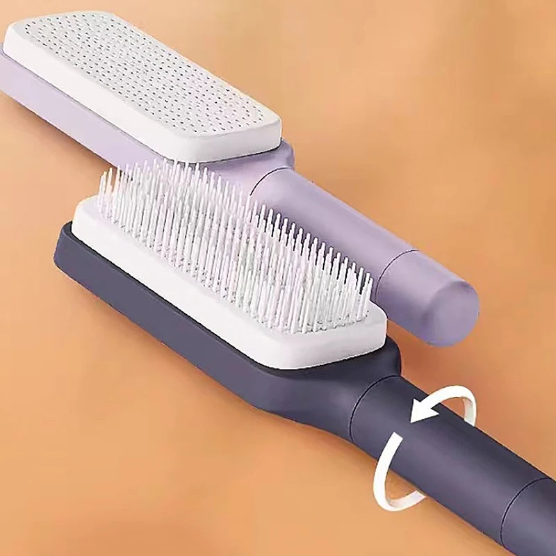 Lunas™ FurEase – Brosse autonettoyante pour chiens & chats
