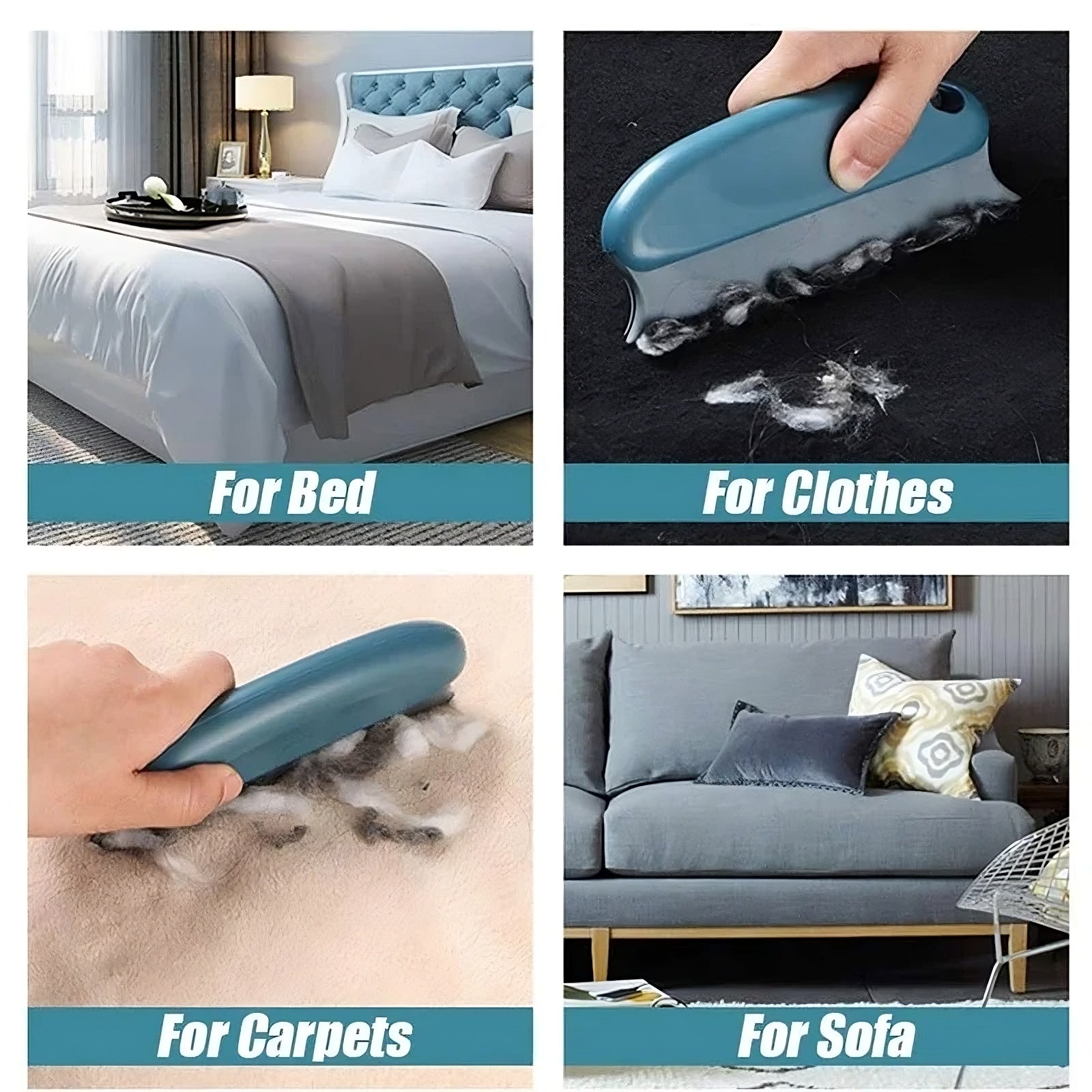 Lunas™ Pet Hair Remover – Rouleau réutilisable anti-poils d’animaux