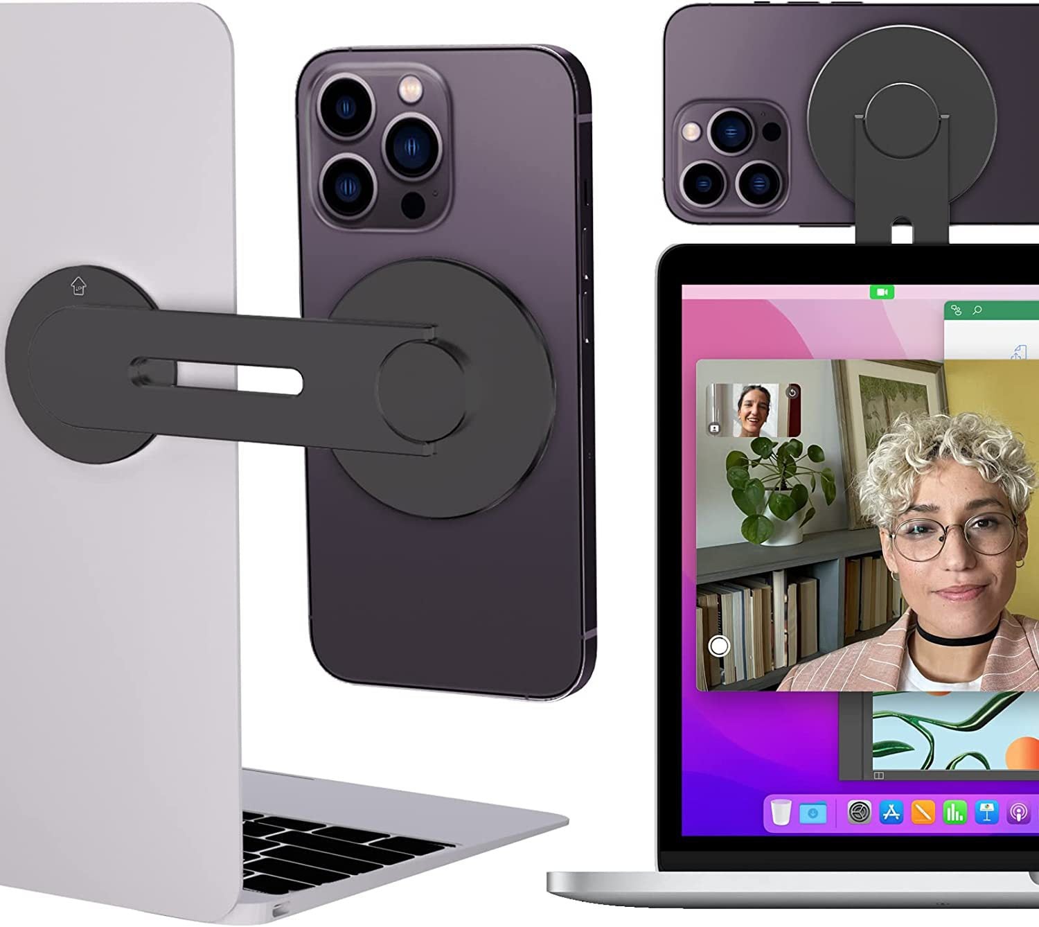 Lunas™ Support Téléphone Magnétique – Travaillez en double écran