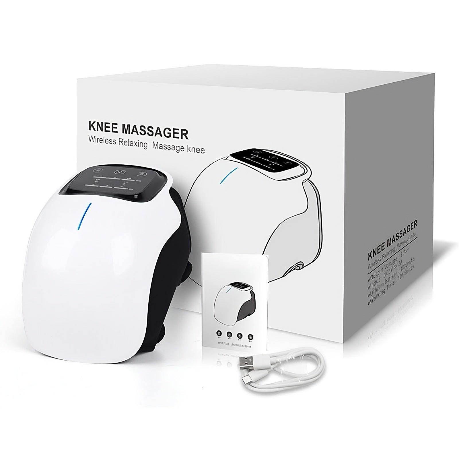 Lunas™ Electric Knee Therapy – Soulagement ciblé par chaleur et vibrations
