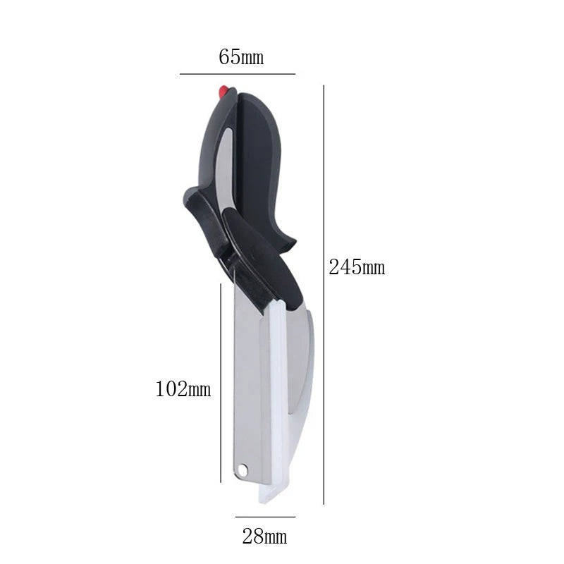 Lunas™ ChopScissors – Ciseaux de Cuisine 2-en-1 avec Planche Intégrée