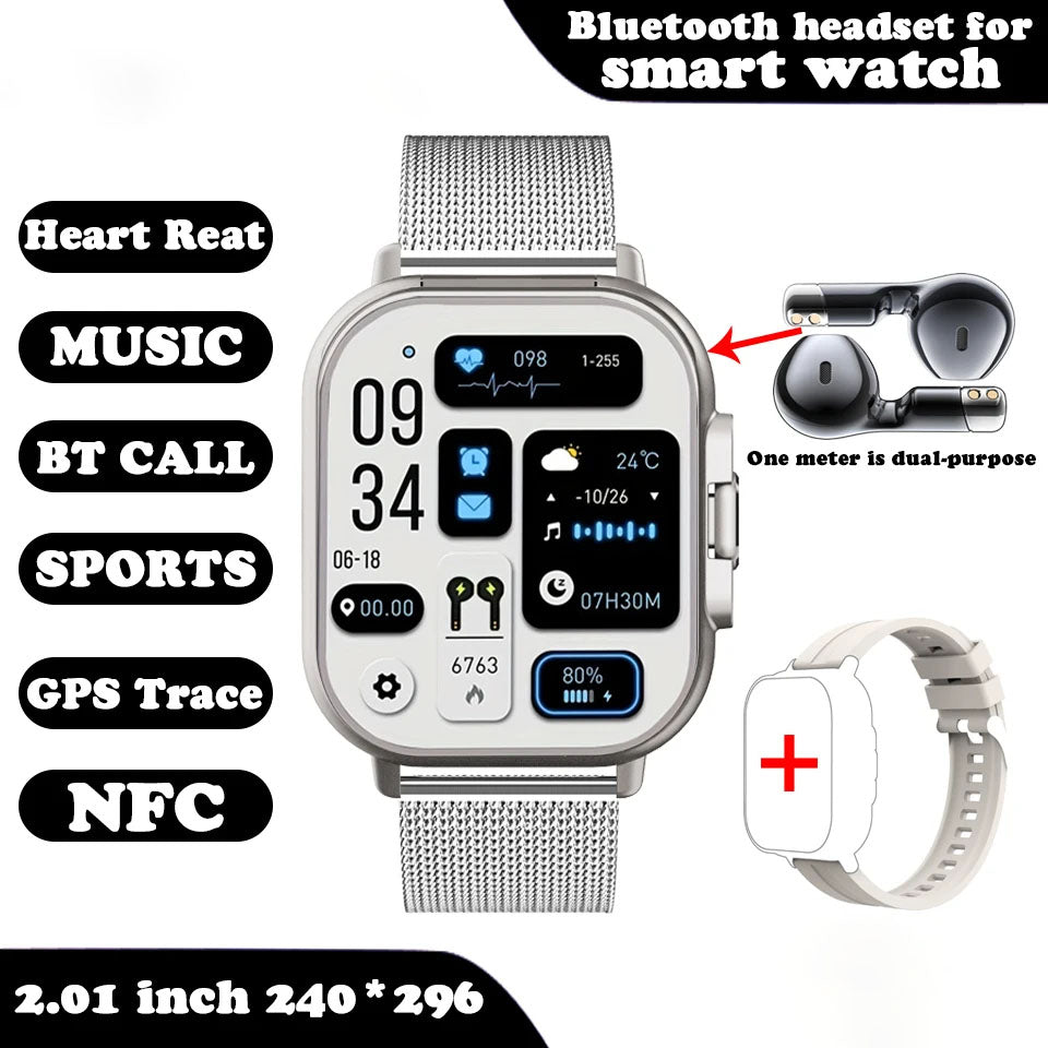 Lunas™ SmartPack – Montre intelligente + Écouteurs intégrés